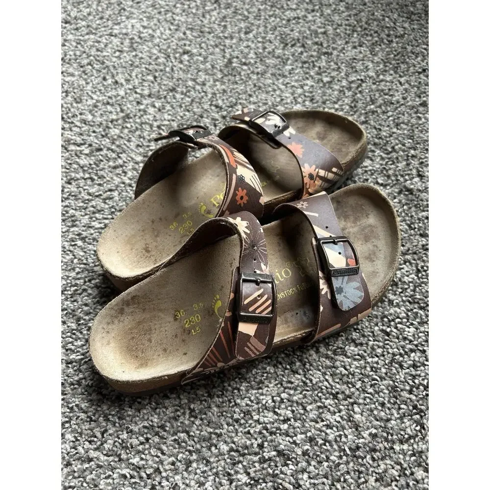 Birkenstock Papillio Floral Double Strap Sandals Womens SIZE 37 U 6